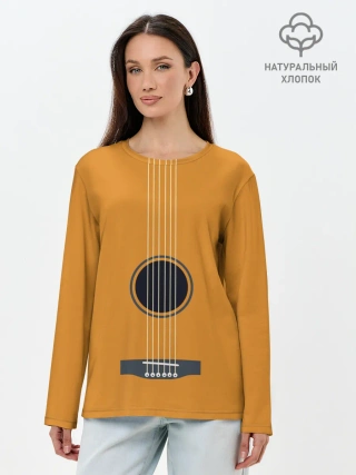 Лонгслив женский. Хлопок / ГИТАРА