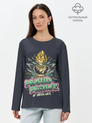 Лонгслив женский. Хлопок / Гордый принц