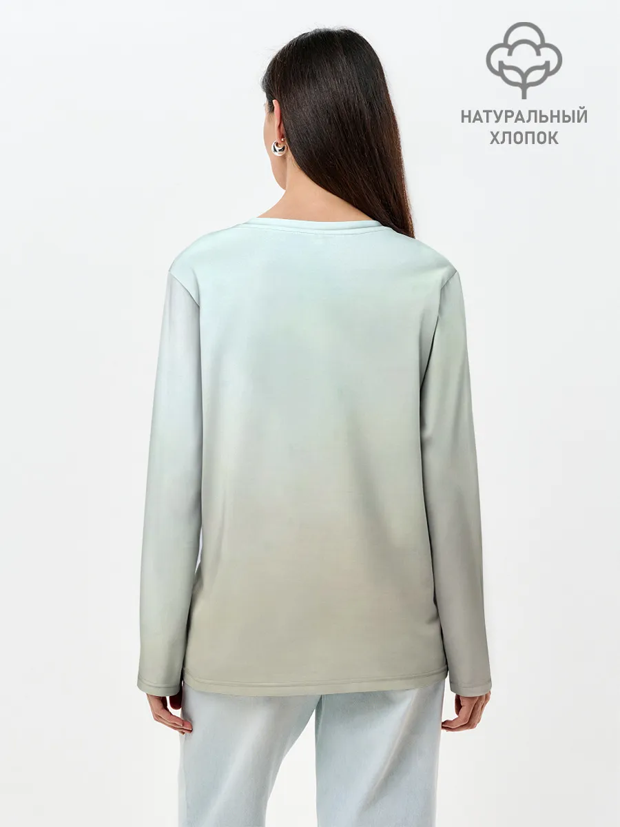 Лонгслив женский. Хлопок / Муичиро Токито Kimetsu no Yaiba