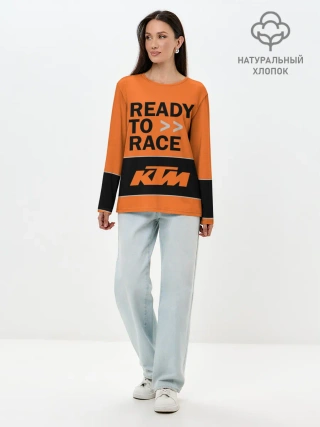 Лонгслив женский. Хлопок / KTM | READY TO RACE
