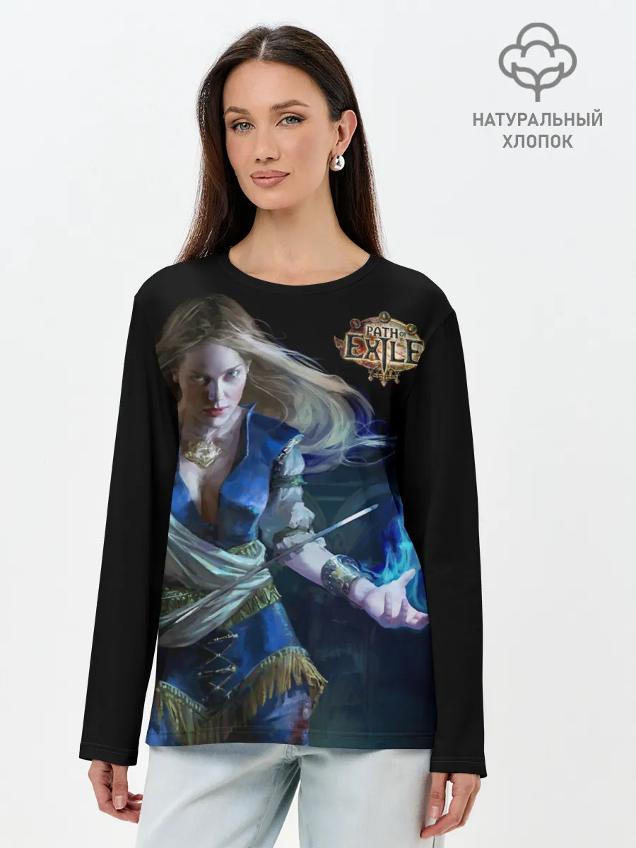 Лонгслив женский. Хлопок / Path of Exile