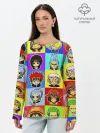 Лонгслив женский. Хлопок / ONE PIECE / ВАН ПИС / УЗОР