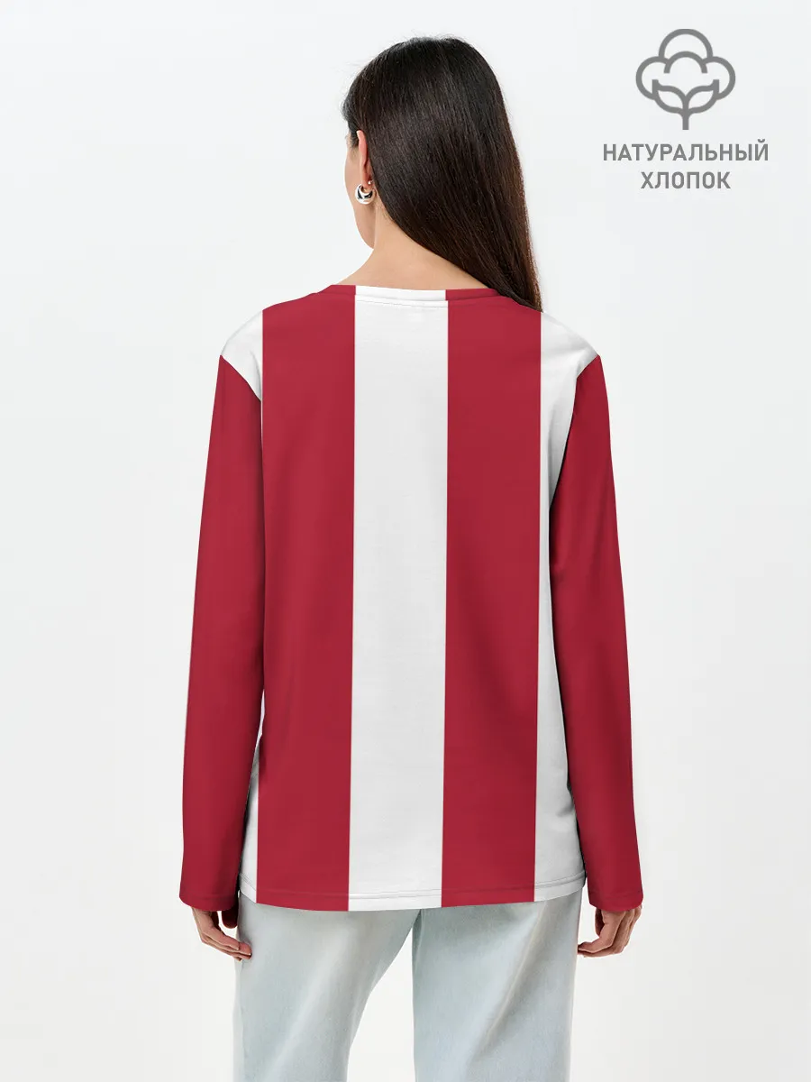 Лонгслив женский. Хлопок / Сборная Перу.