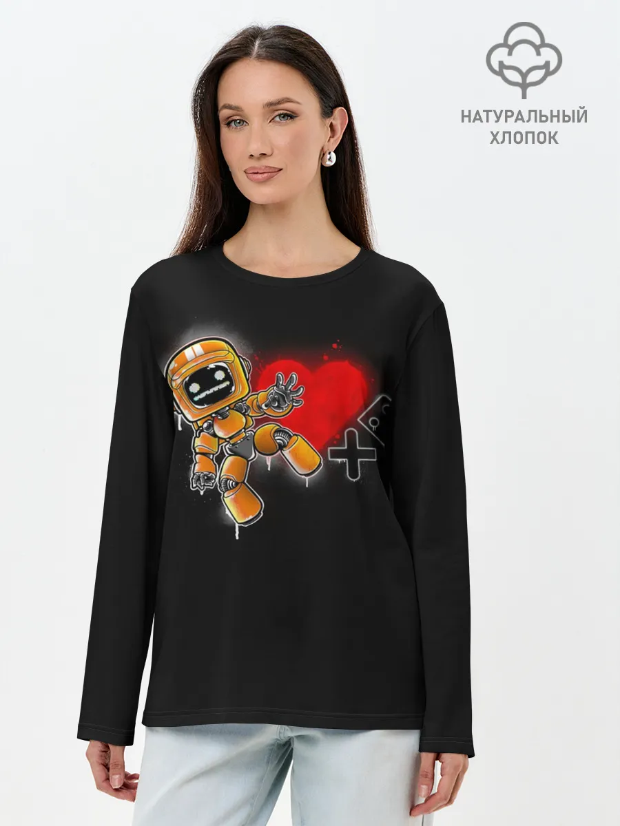 Лонгслив женский. Хлопок / K-VRC | Love Death and Robots