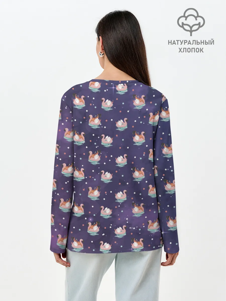 Лонгслив женский. Хлопок / Sea u soon