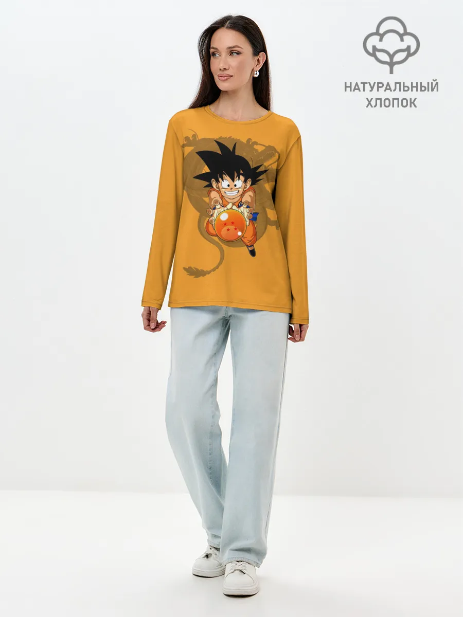 Лонгслив женский. Хлопок / Kid Goku