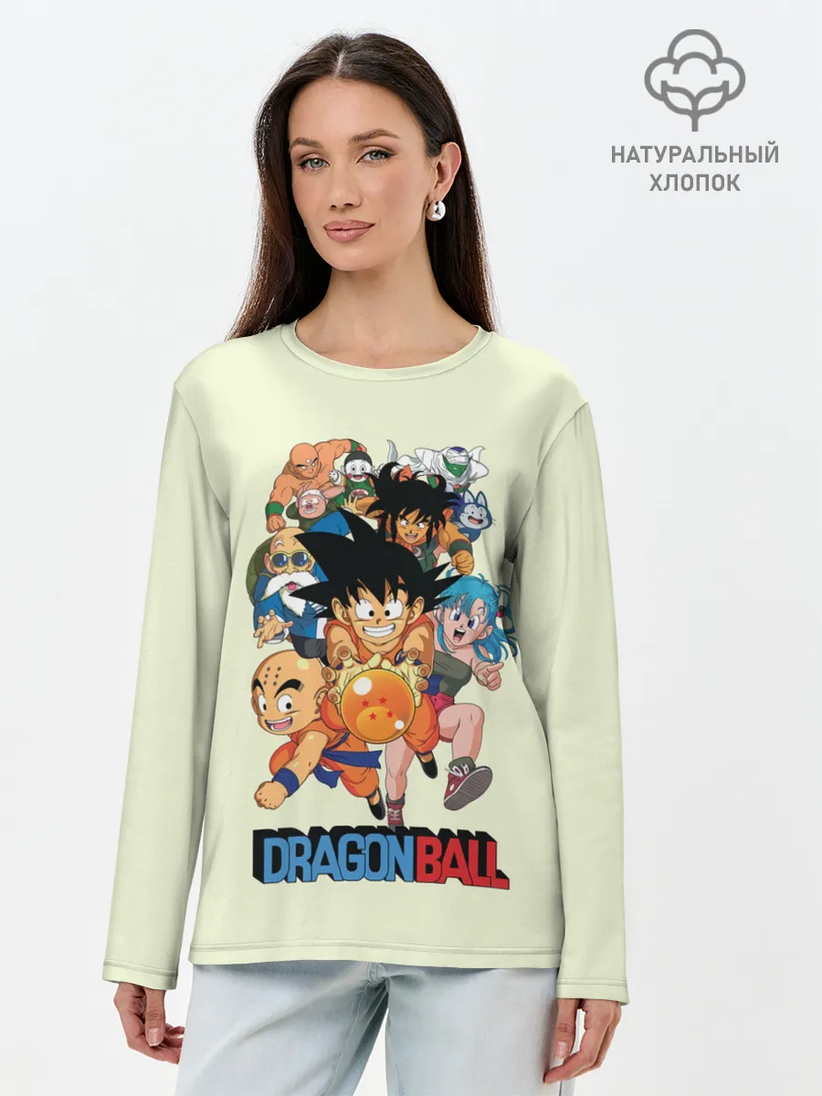 Лонгслив женский. Хлопок / Команда Драконьего яйца