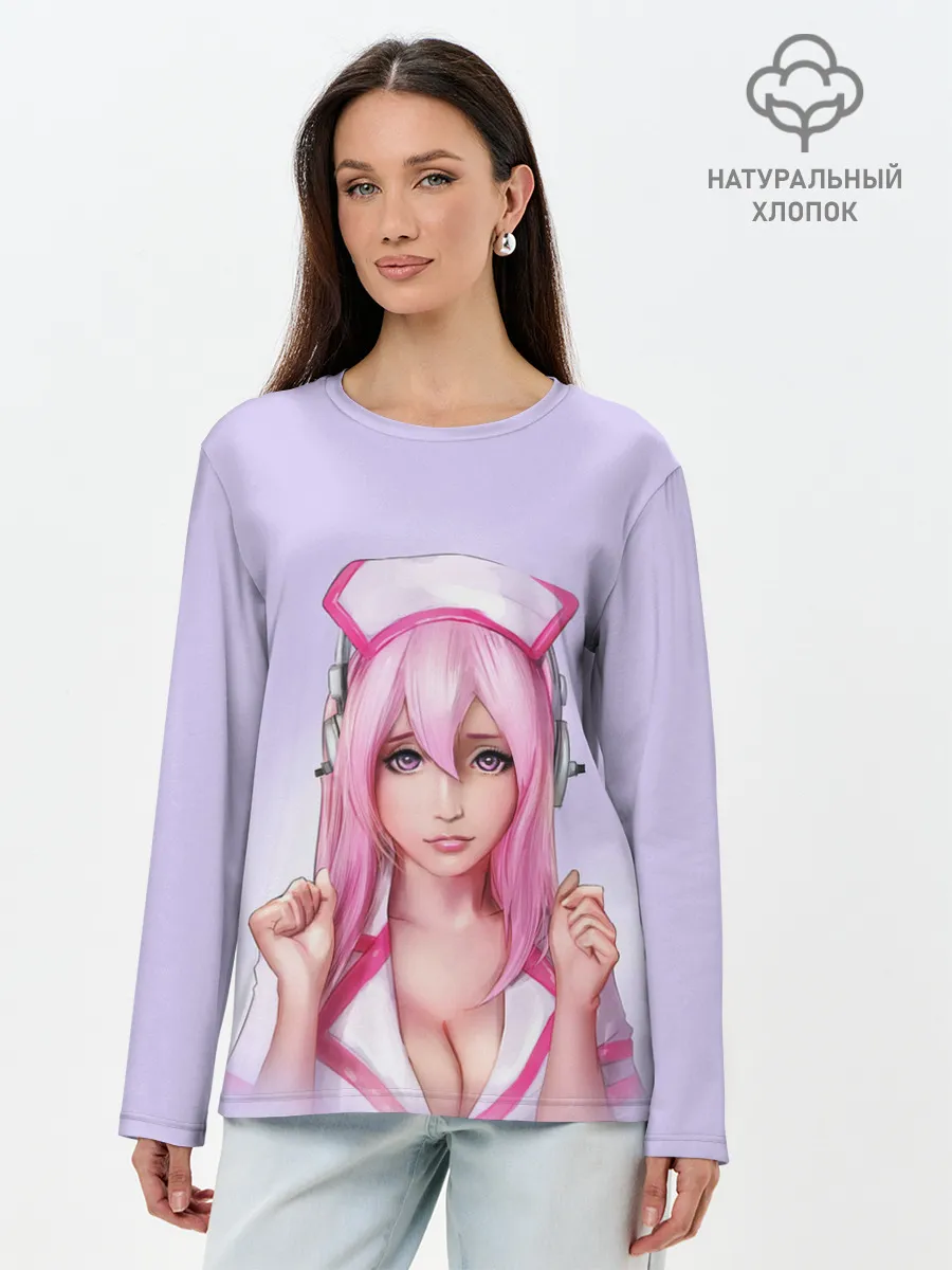 Лонгслив женский. Хлопок / Медсестричка | Nurse