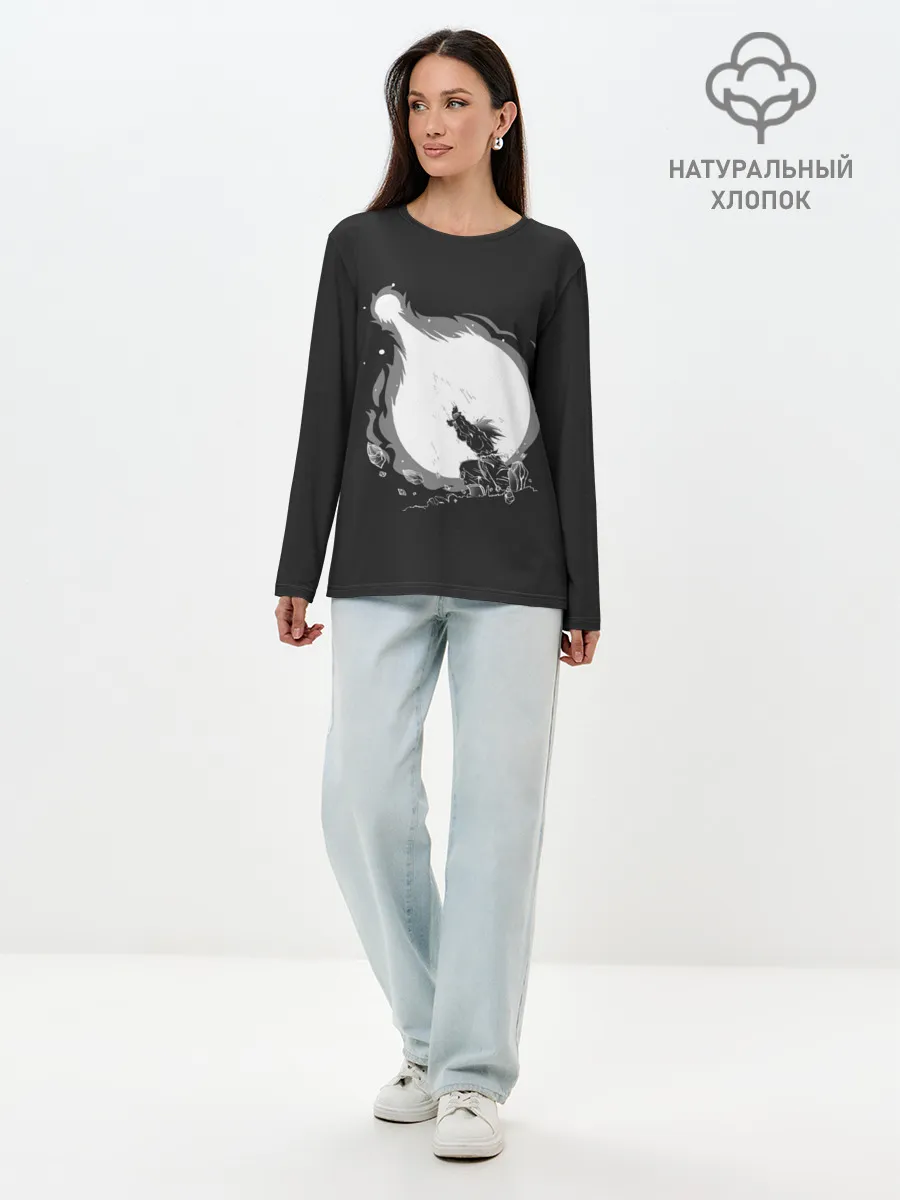 Лонгслив женский. Хлопок / Сон Гоку