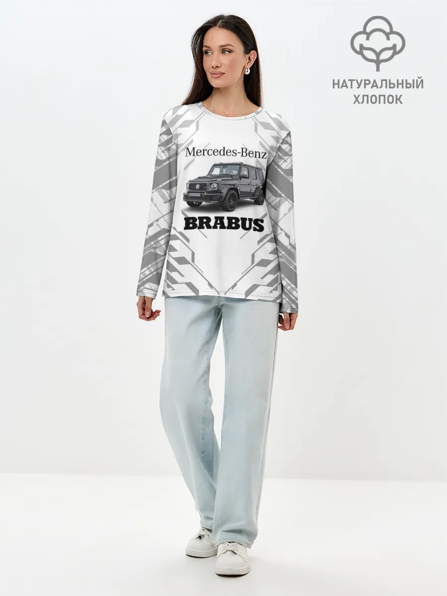Лонгслив женский. Хлопок / MERCEDES | BRABUS
