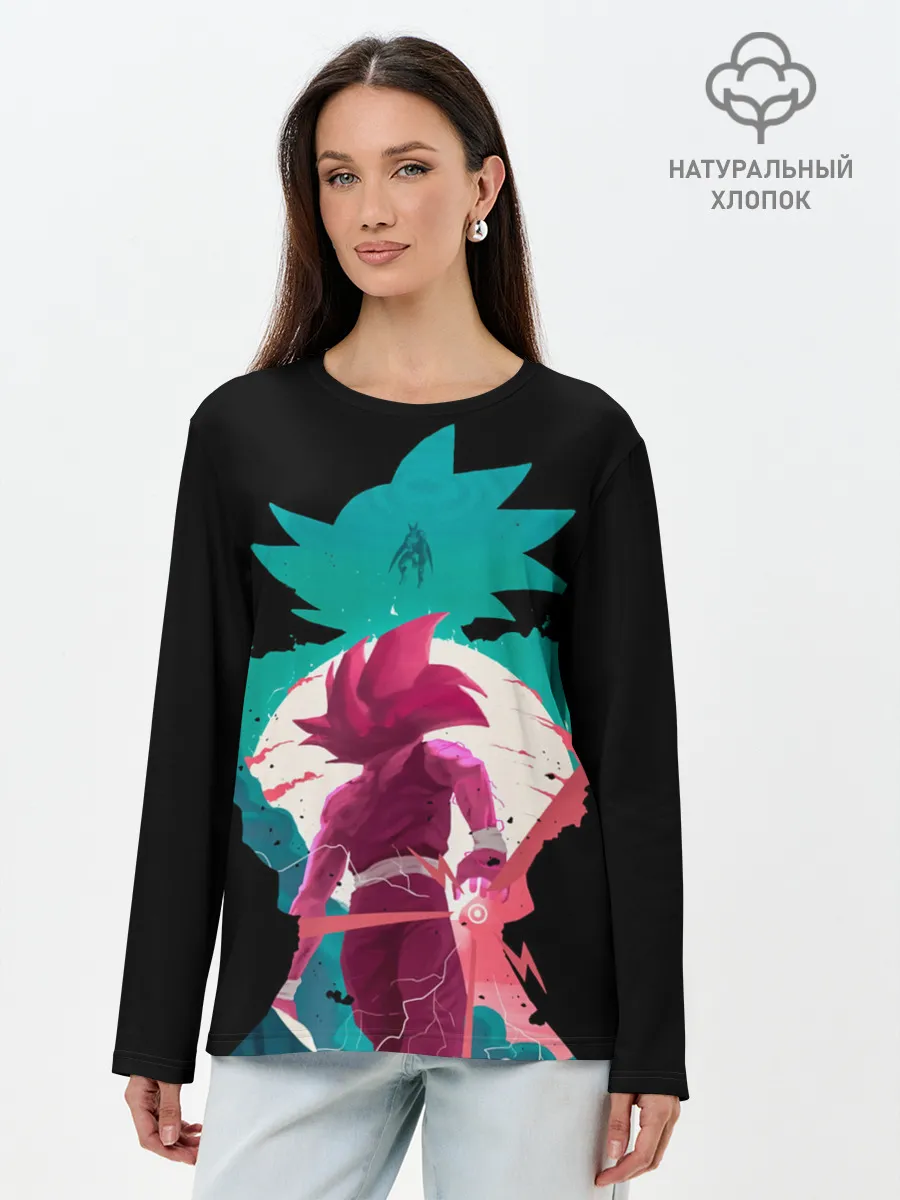 Лонгслив женский. Хлопок / Goku boys