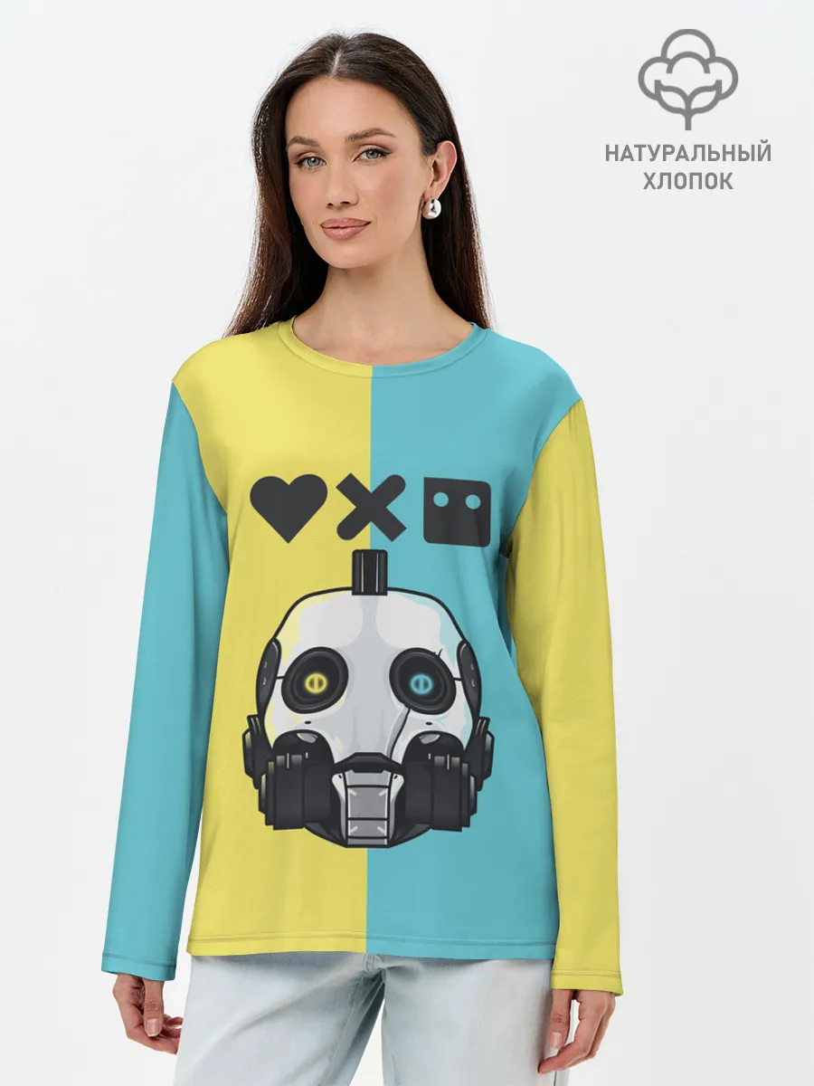 Лонгслив женский. Хлопок / XBOT 4000 | Love, Death and Robots