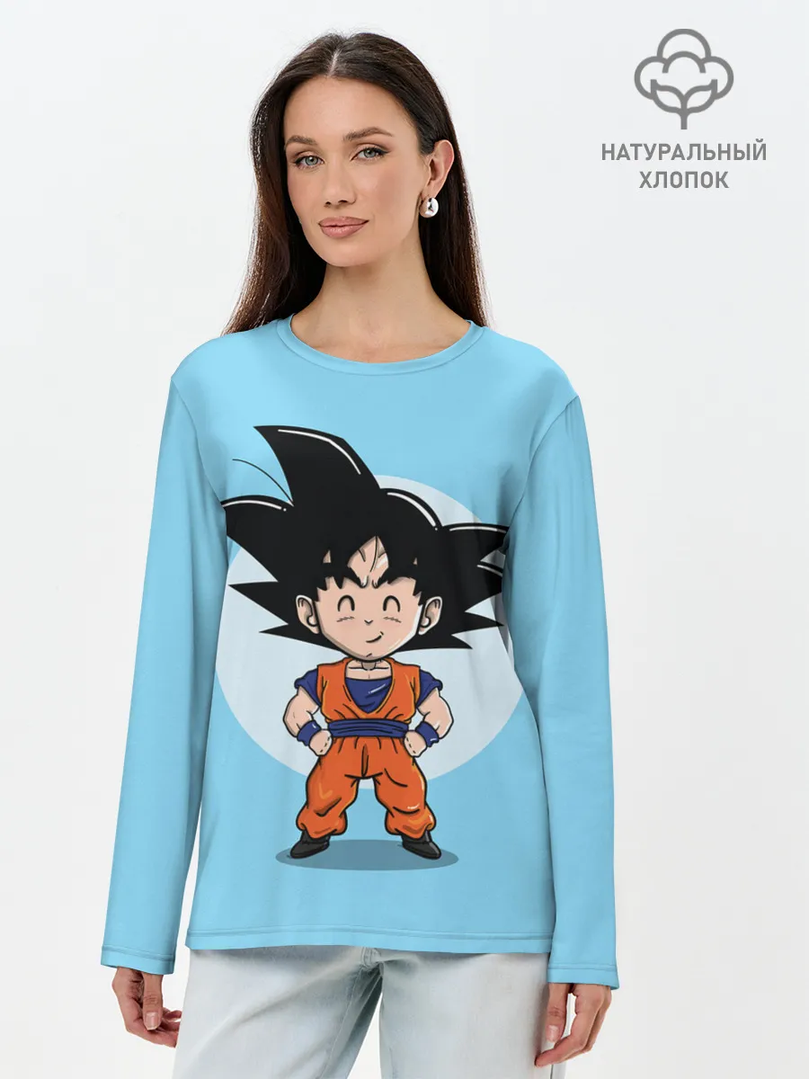 Лонгслив женский. Хлопок / Sweet Goku