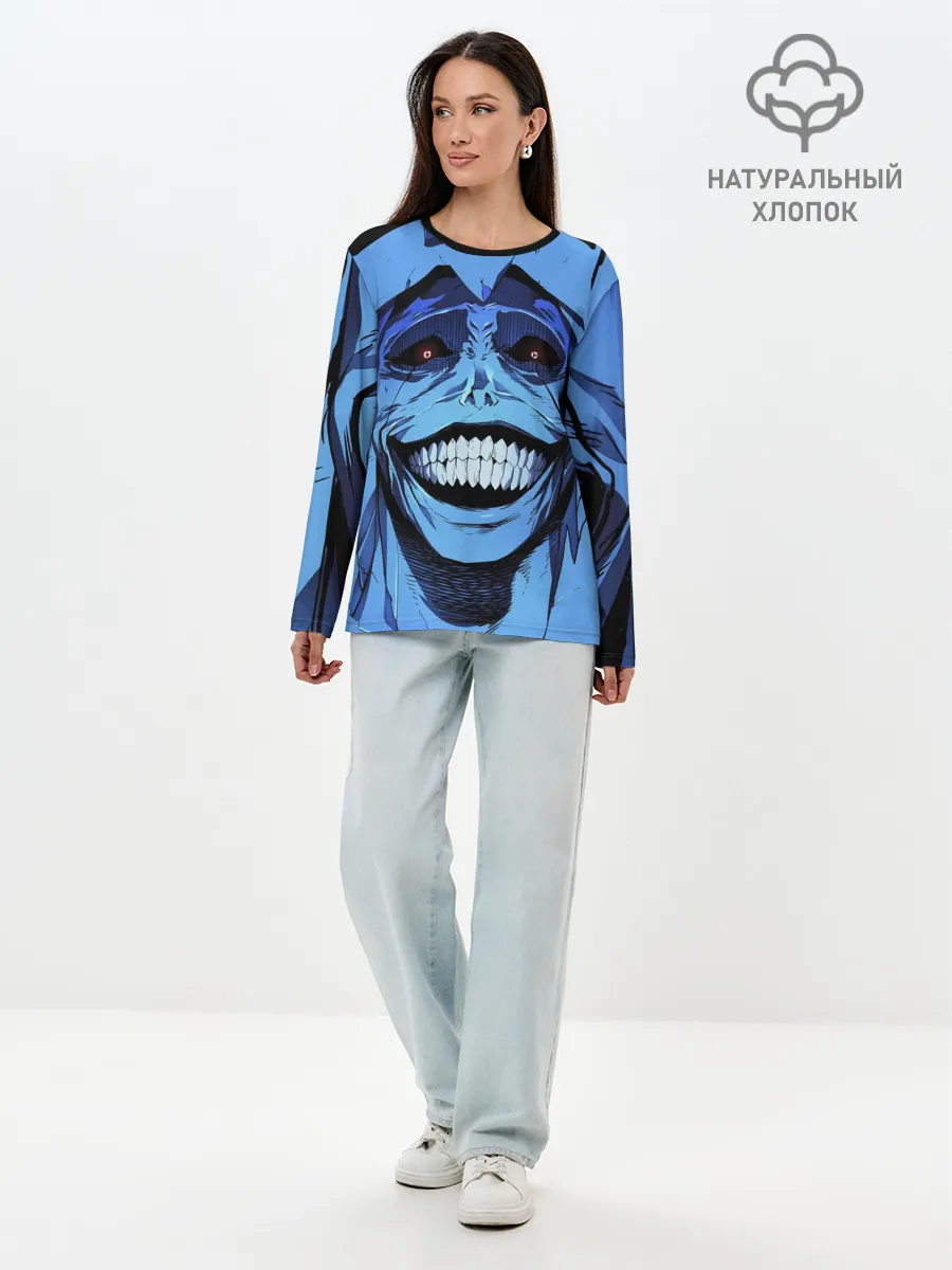 Лонгслив женский. Хлопок / ПОДНЯТИЕ УРОВНЯ В ОДИНОЧКУ