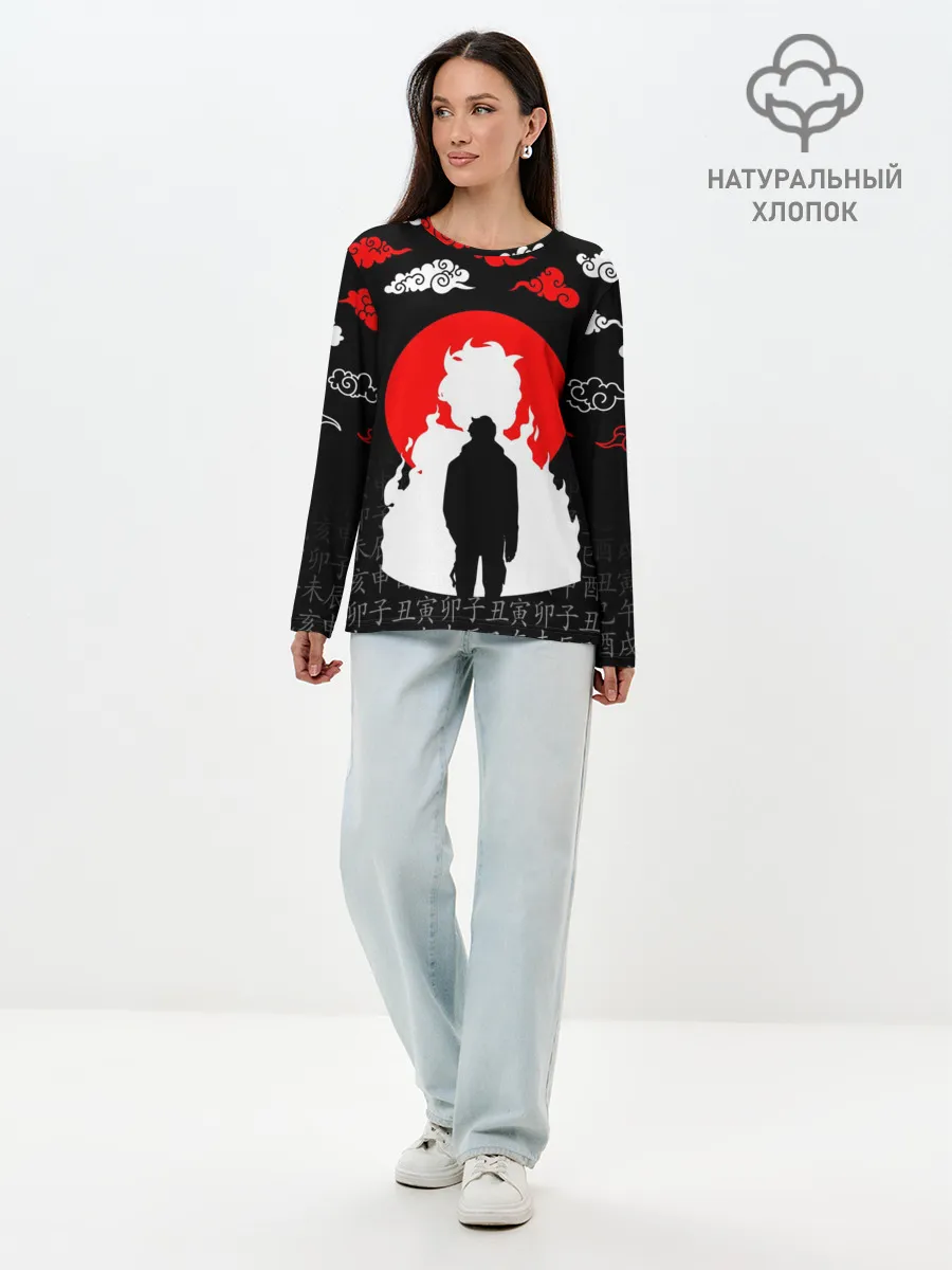 Лонгслив женский. Хлопок / СОН ДЖИН ВУ / SOLO LEVELING