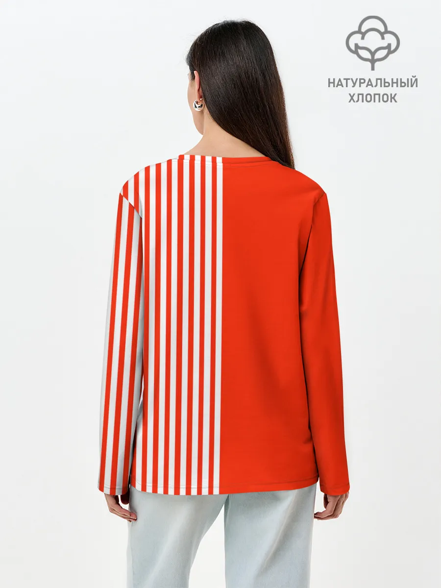 Лонгслив женский. Хлопок / Сборная Дании.