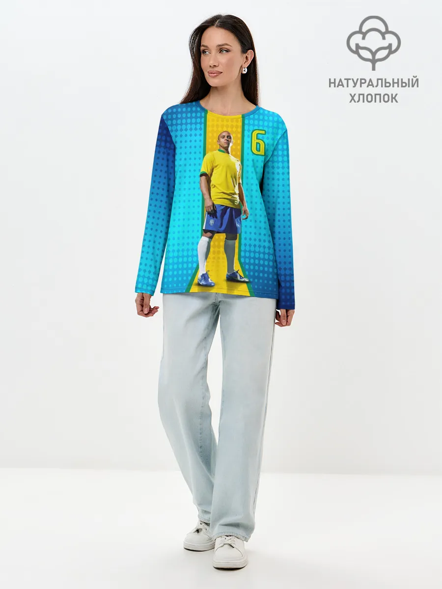 Лонгслив женский. Хлопок / Р. Карлос | Бразилия