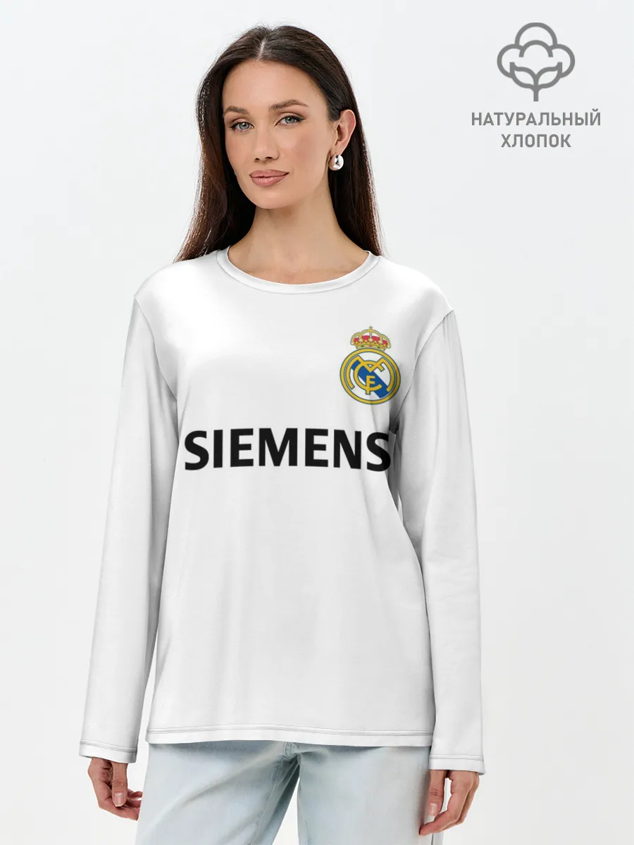 Лонгслив женский. Хлопок / Р. Карлос | футболка Реала