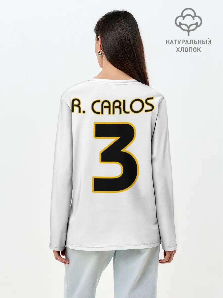 Лонгслив женский. Хлопок / Р. Карлос | футболка Реала