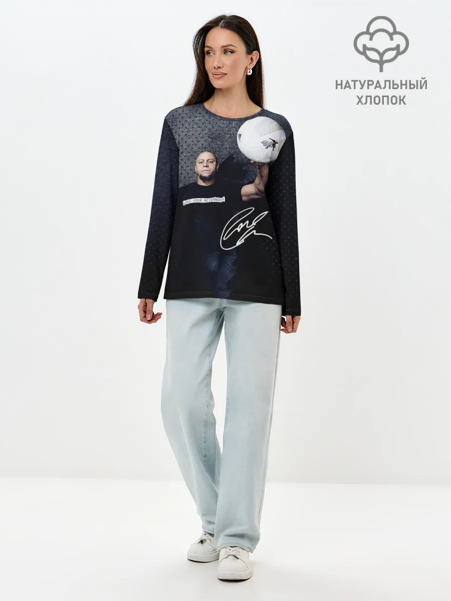 Лонгслив женский. Хлопок / Roberto Carlos | Подпись