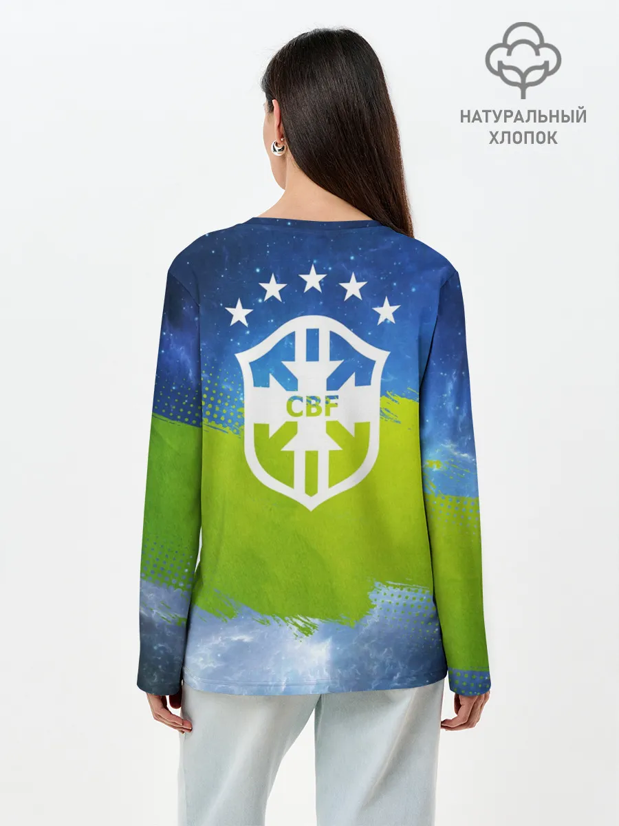 Лонгслив женский. Хлопок / Роберто Карлос | Бразилия