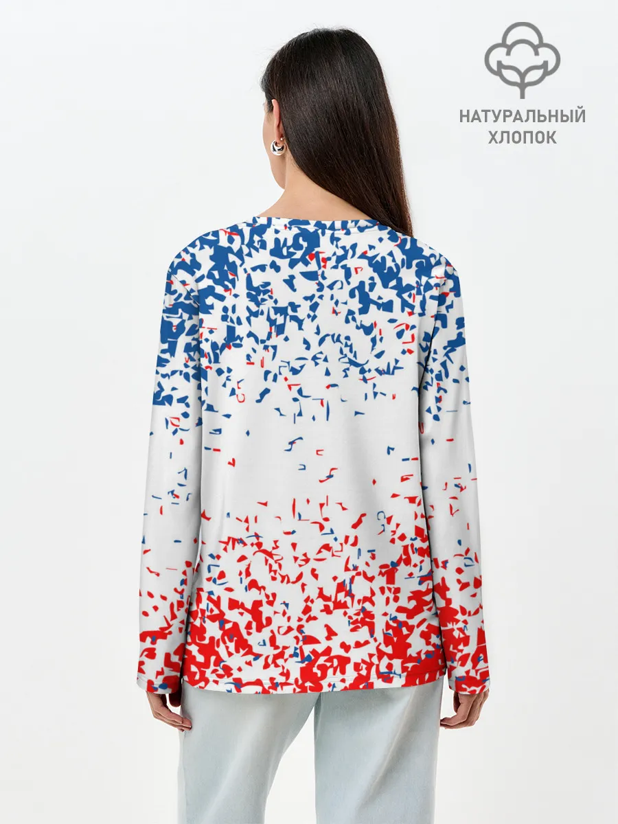 Лонгслив женский. Хлопок / Сборная Коста-Рики