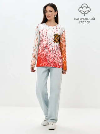 Лонгслив женский. Хлопок / Сборная Испании