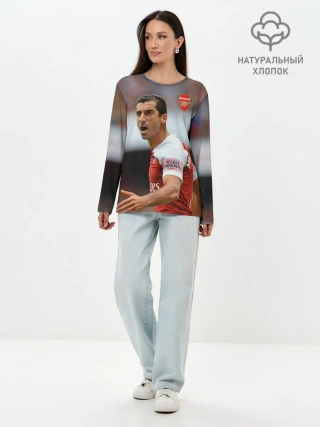 Лонгслив женский. Хлопок / H. Mkhitaryan | Arsenal