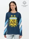 Лонгслив женский. Хлопок / Сборная Аргентины