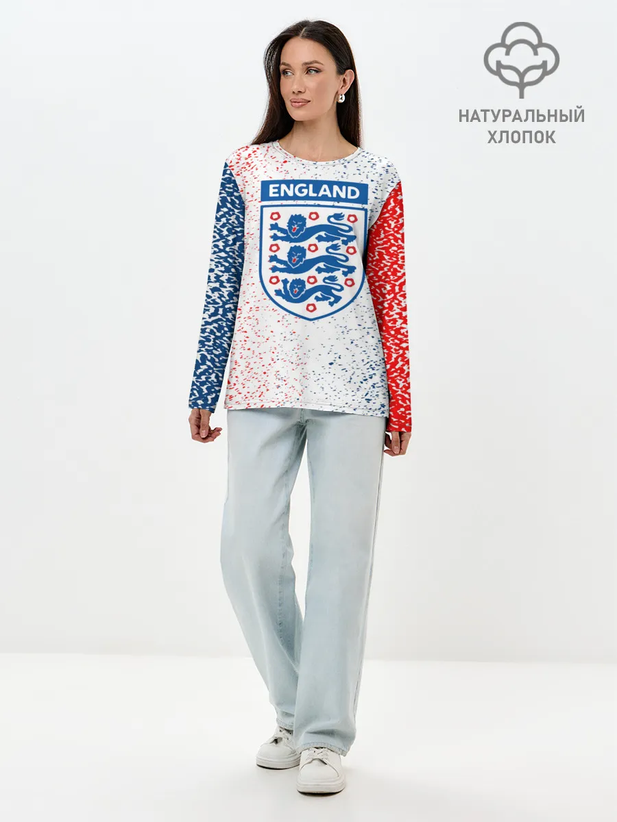 Лонгслив женский. Хлопок / Сборная Англии