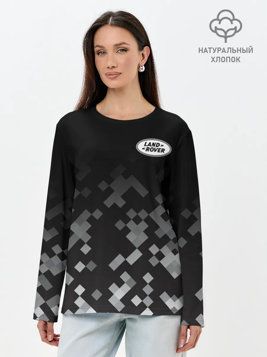 Лонгслив женский. Хлопок / LAND ROVER | КАМУФЛЯЖ МИЛИТАРИ