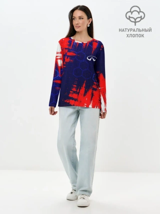 Лонгслив женский. Хлопок / INFINITI - HI TECH ТЕХНОЛОГИИ