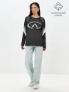 Лонгслив женский. Хлопок / ИНФИНИТИ ТЕХНОЛОГИЧНЫЙ ПАТТЕРН