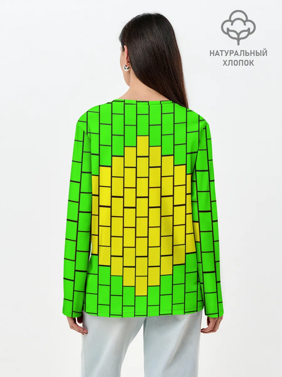 Лонгслив женский. Хлопок / Сборная Бразилии