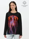 Лонгслив женский. Хлопок / Медуза | Jellyfish