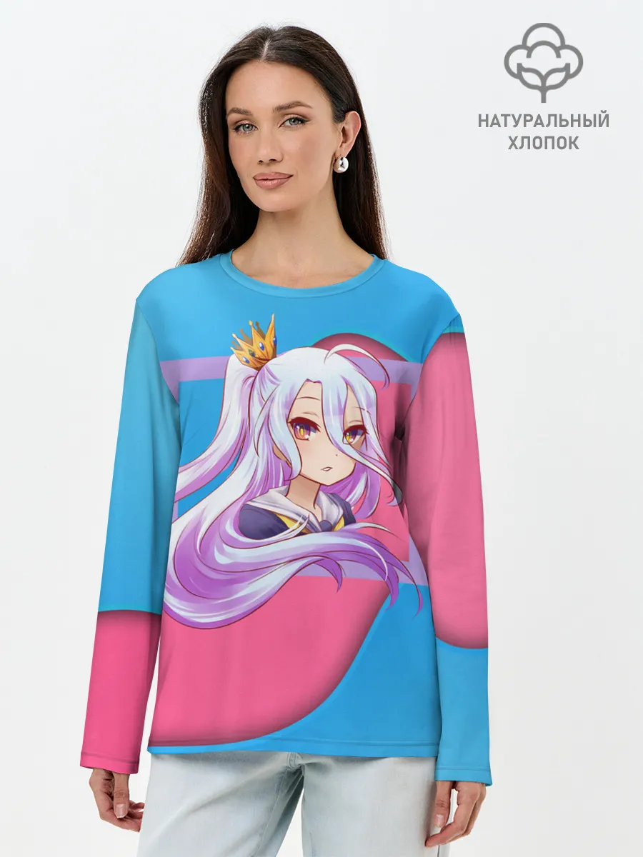 Лонгслив женский. Хлопок / Sweet Shiro