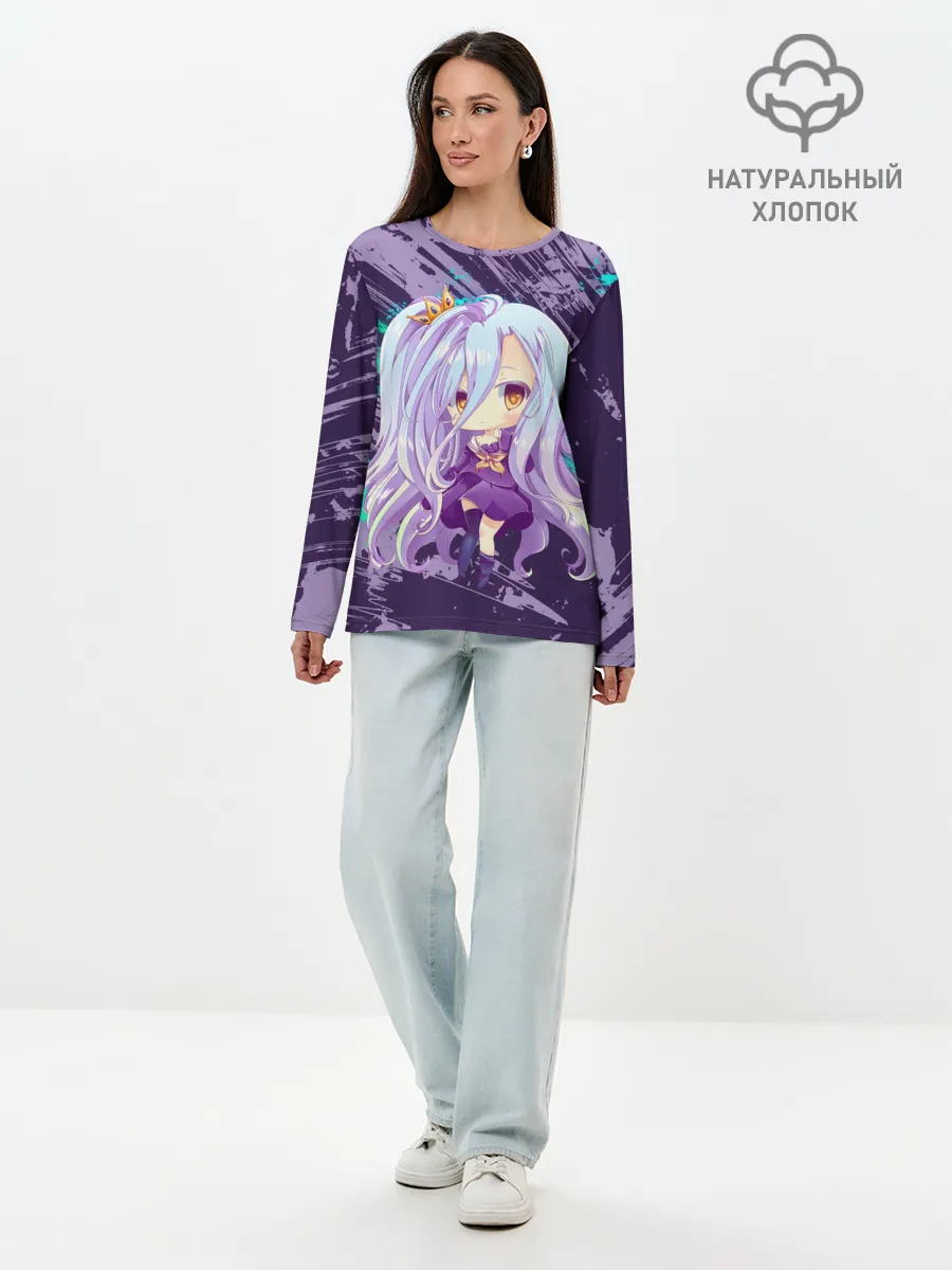 Лонгслив женский. Хлопок / Shiro art