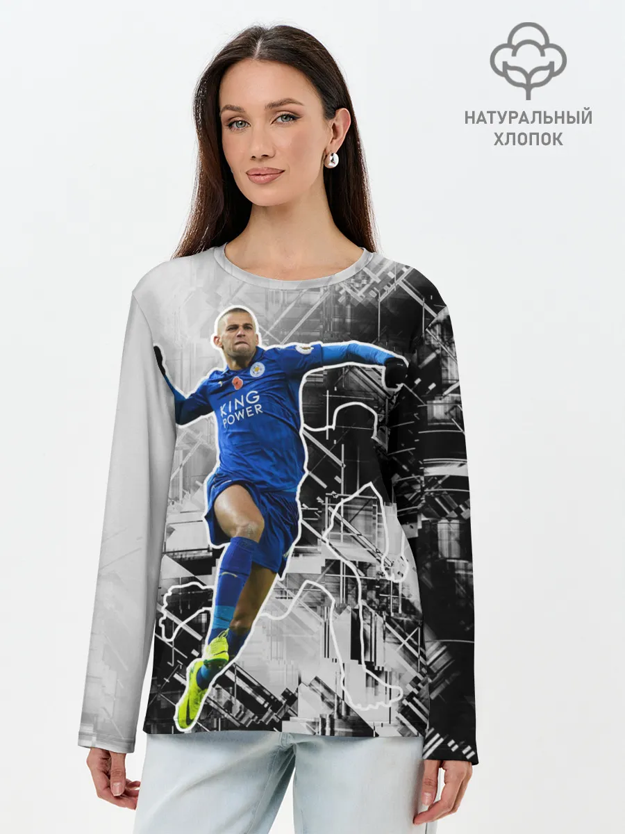 Лонгслив женский. Хлопок / Прыжок