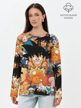 Лонгслив женский. Хлопок / Dragon Ball