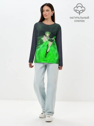 Лонгслив женский. Хлопок / Lyserg