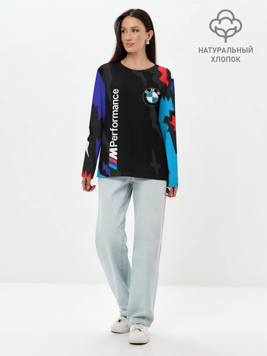 Лонгслив женский. Хлопок / BMW M PERFORMANCE / БМВ М