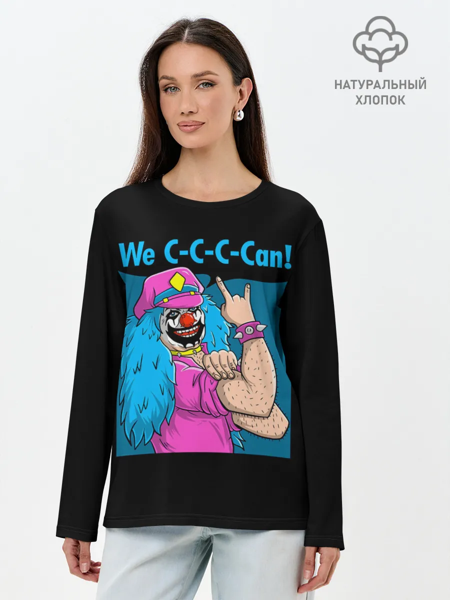 Лонгслив женский. Хлопок / Dr.Rockzo