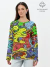 Лонгслив женский. Хлопок / Multicolored