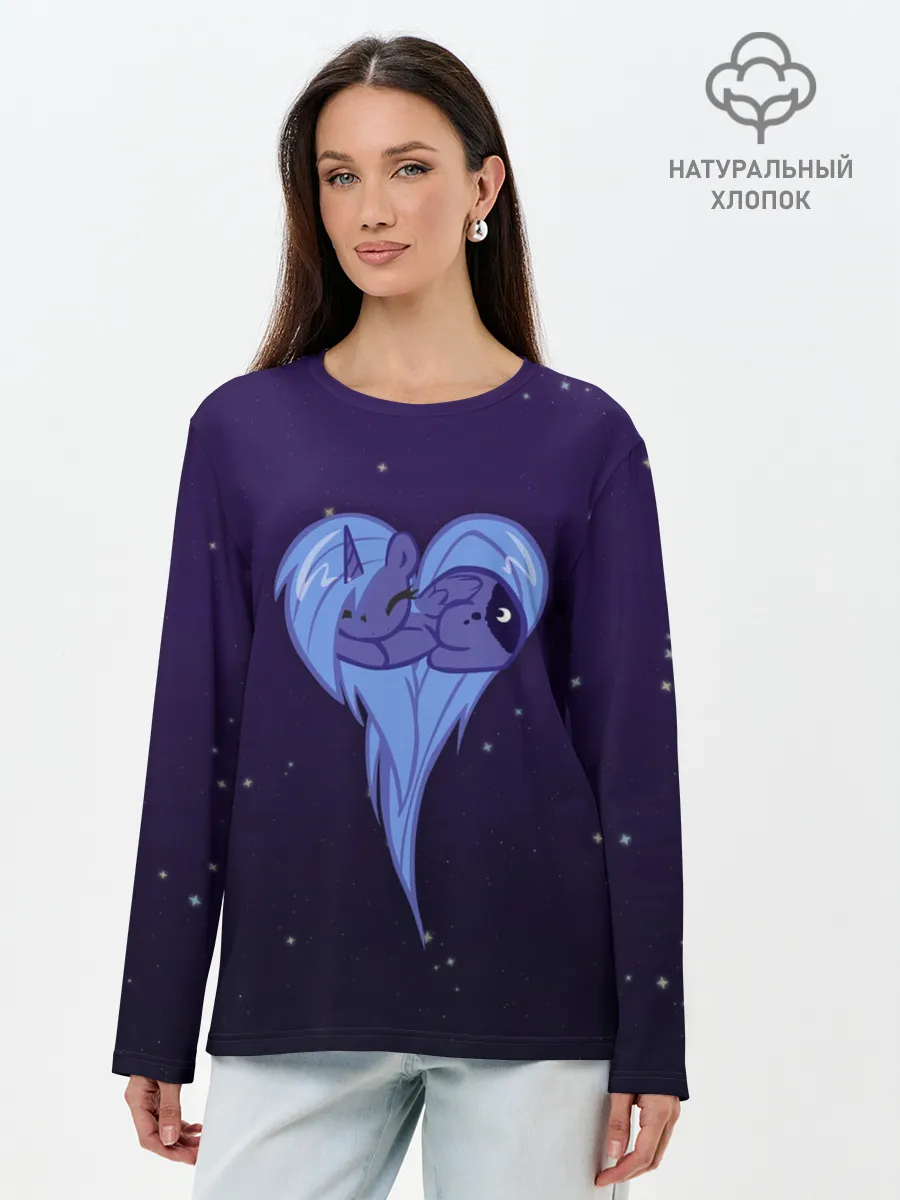 Лонгслив женский. Хлопок / Princess Luna