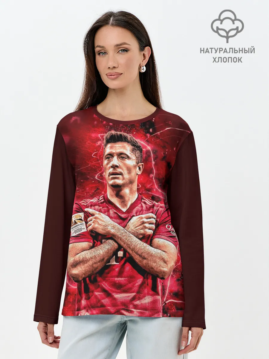 Лонгслив женский. Хлопок / Левандовски | Lewandowski | 9