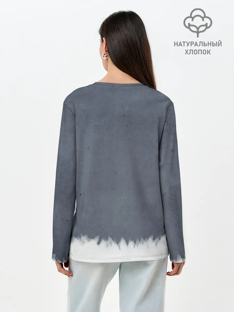 Лонгслив женский. Хлопок / Демон-лис Томоэ