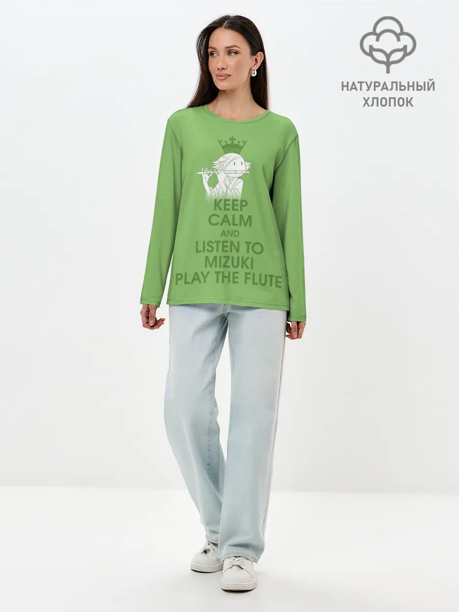 Лонгслив женский. Хлопок / Mizuki play the flute