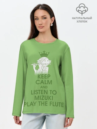 Лонгслив женский. Хлопок / Mizuki play the flute