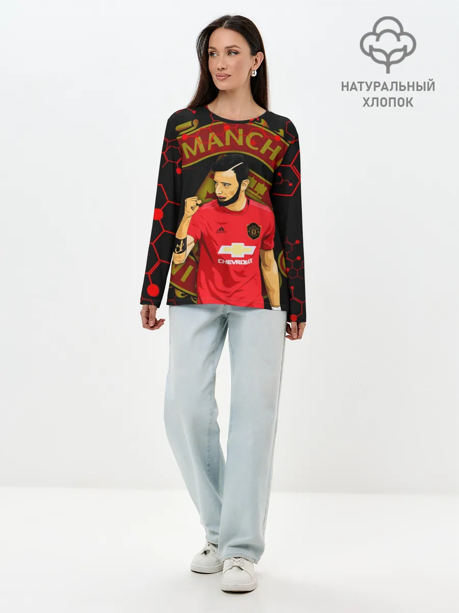 Лонгслив женский. Хлопок / БРУНО ФЕРНАНДЕШ / ПОБЕДА