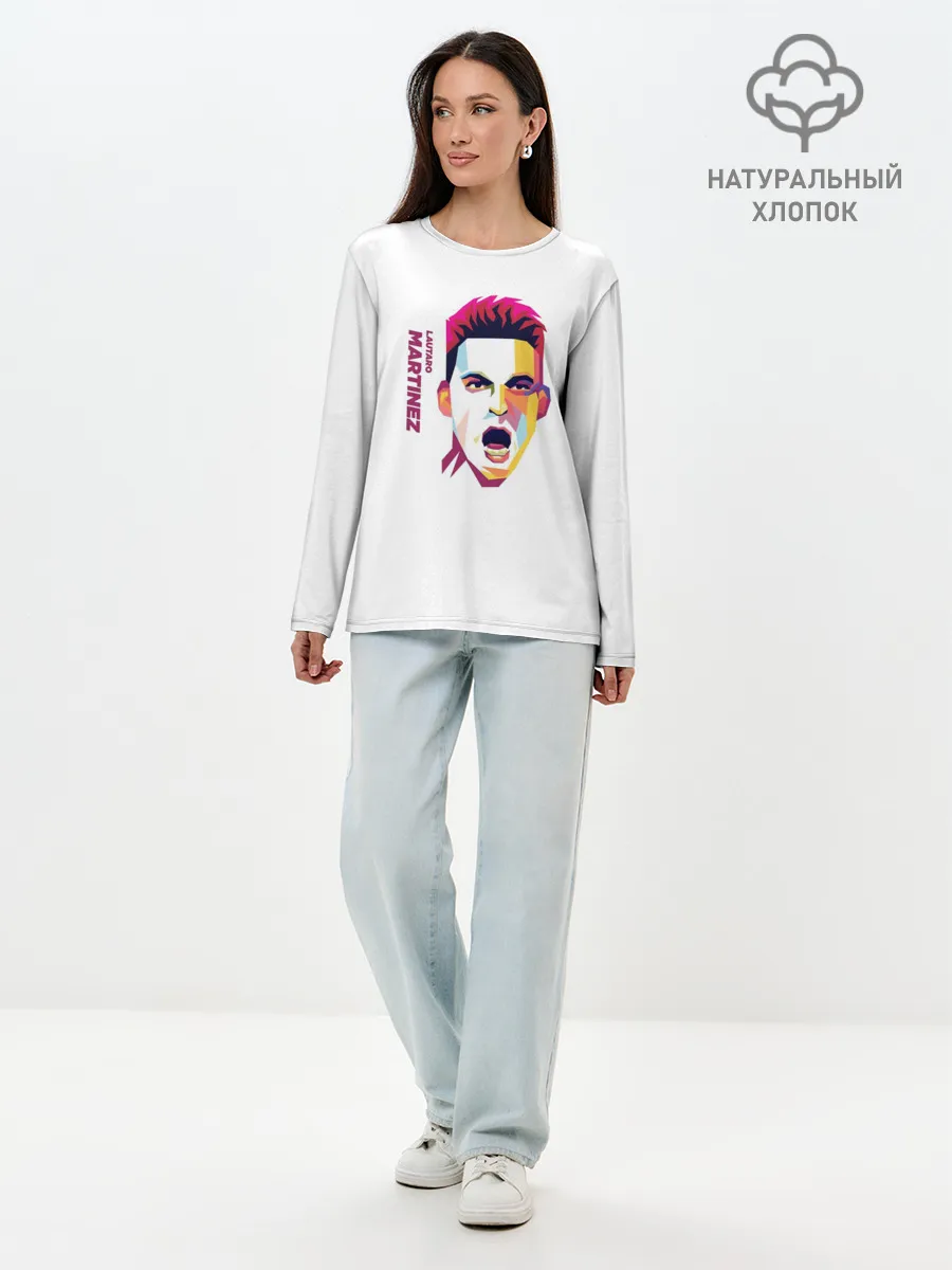 Лонгслив женский. Хлопок / Martinez Pop Art